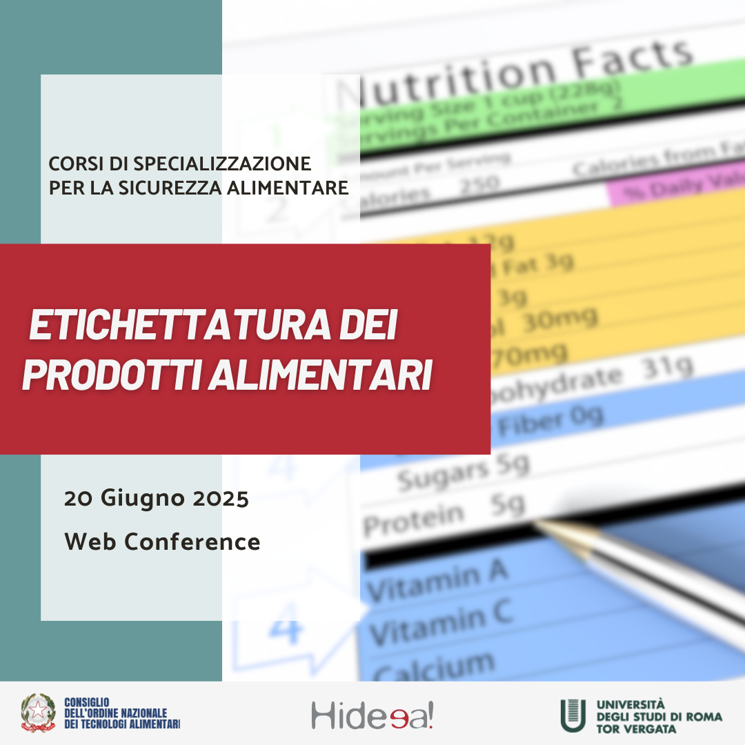 Corso Etichettatura dei Prodotti Alimentari